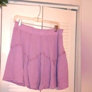Zaful Lilac Textured Skirt